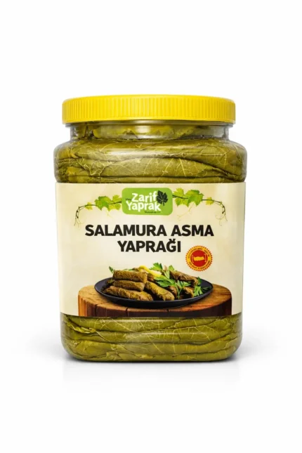 Tokat Erbaa Salamura Asma Yaprağı 1 KG, taze mahsul ince damarsız sarmalık yaprak.