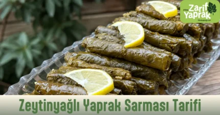 zeytinyağlı yaprak sarma tarifi